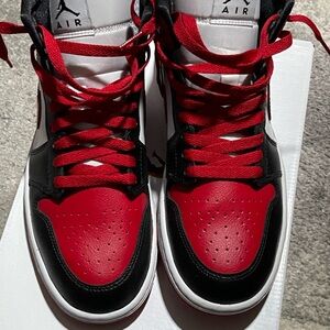 Jordan Black and Red Sneakers